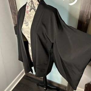 Elegant Black Women's Kimono Jacket